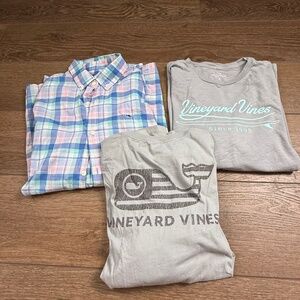 Boys's Vineyard Vines Bundle Size XL (18) T-shirt, Long Sleeve, Button Down
